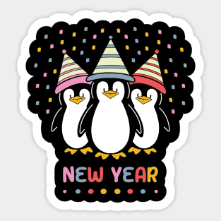 New Year penguin Sticker
